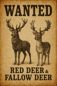 20250604_1331_Deer Wanted Poster_simple_compose_01jww8yy0hedkb63jhefa77sht